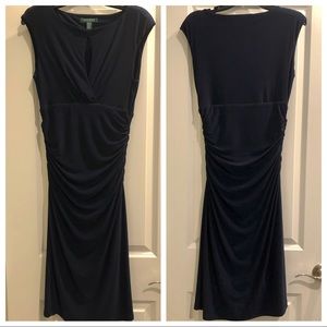 Ralph Lauren Navy Jersey - Below Knee